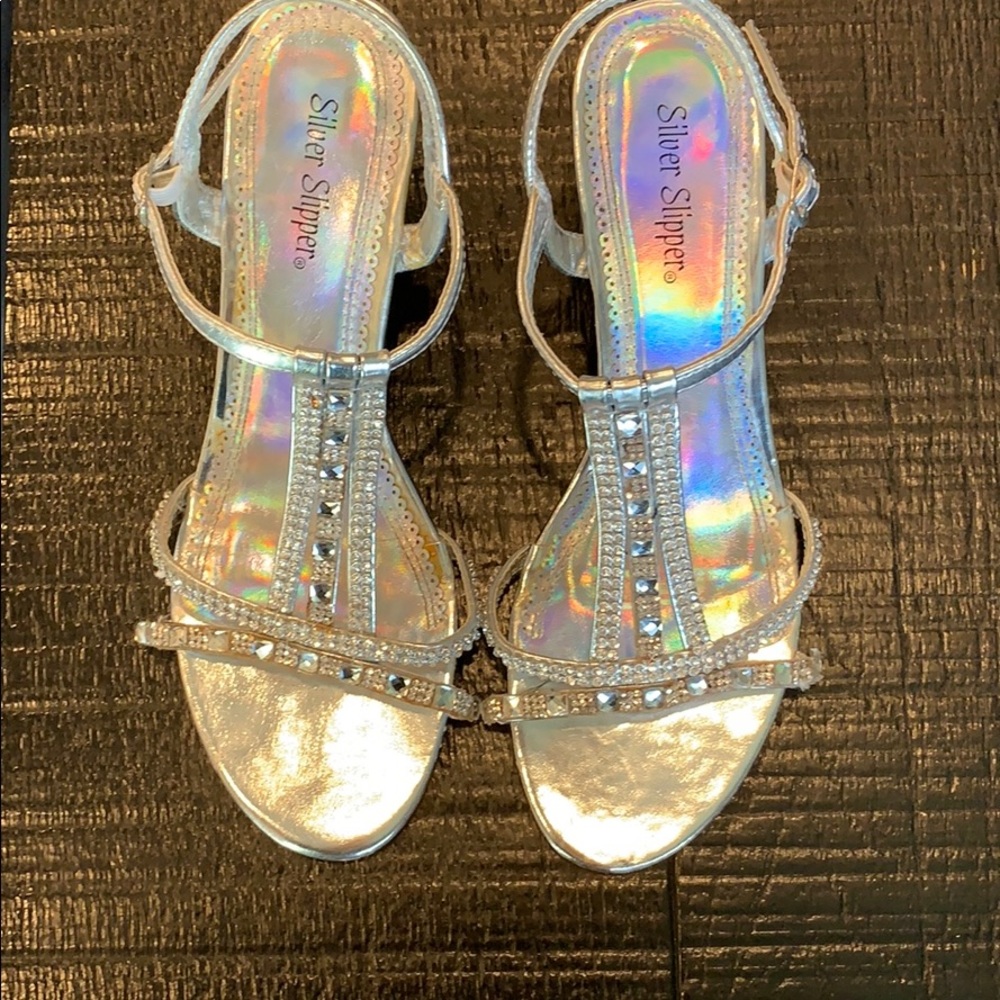 Silver Formal Heels